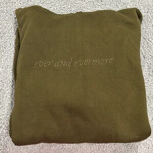 Taylor Swift Evermore Green Crewneck Sweater